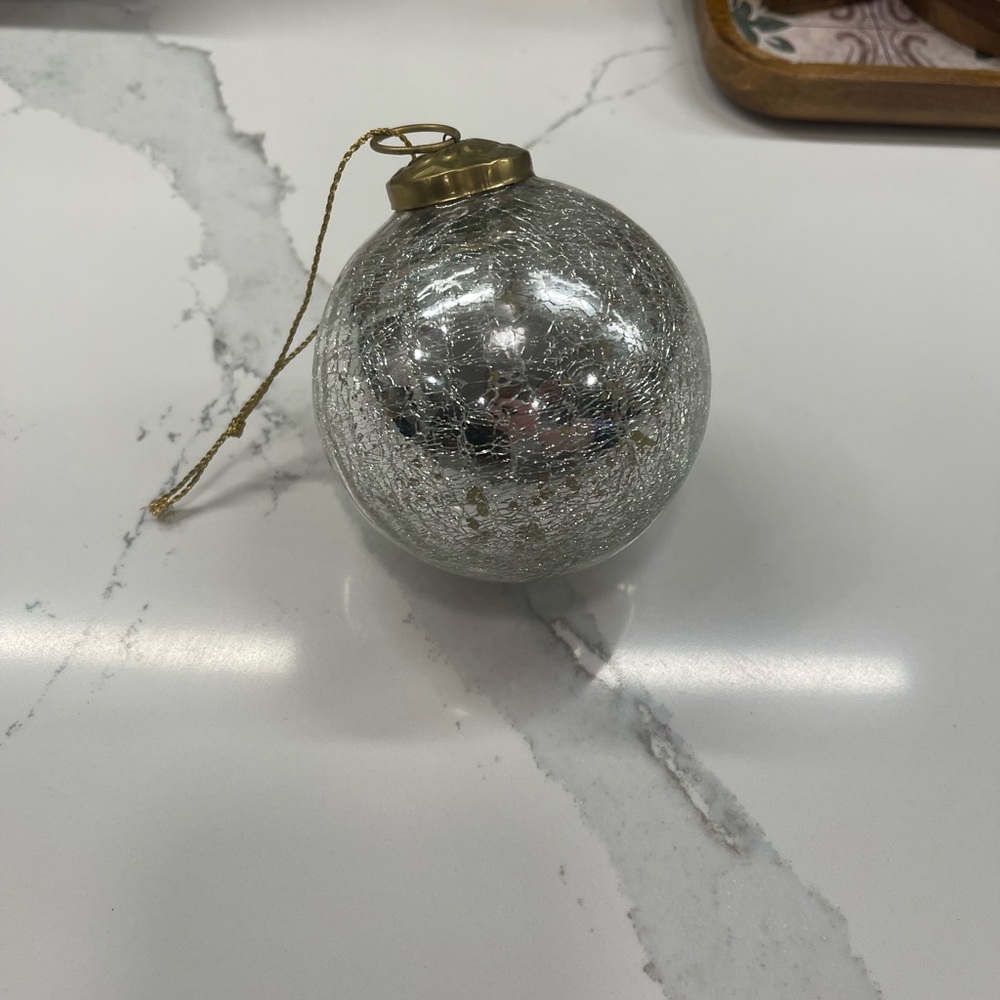 Restoration hardware glass blown mercury ornaments. Preowned. - Picture 5 of 5